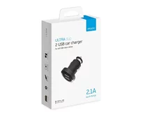 АЗУ-2USB Deppa Ultra 2.1 A, черный