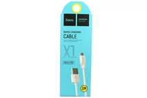 Кабель Hoco X1 microUSB - USB белый, 1м