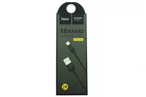 Кабель Hoco X6 Lightning - USB черный, 1м