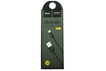 Кабель Hoco X6 microUSB - USB черный, 1м