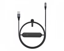 Кабель Hoco U22 microUSB - USB + внешний АКБ 2000 mAh черный