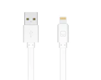 Кабель Prime Line Lightning - USB плоский, белый, 1,2м