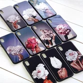 Чехол Honor 8A/8A Pro/Y6s/Y6/Y6 Prime KSTATI Glass Flower Head