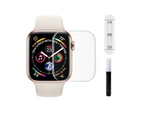 Защ. стекло Watch Series 4/5/6/SE, 44mm прозрачное, с клеем и UV лампой