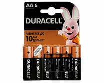 Батарейка AA Duracell LR06 6-BL (1упак)