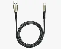 Кабель Kstati KS-002 microUSB - USB черный, 1м