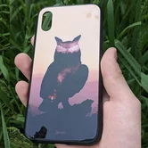 Чехол iPhone 7/8/SE 2020 KSTATI Glass Wild Art