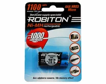 Аккумулятор AAA Robiton R03 2-BL 1100mAh (1упак)