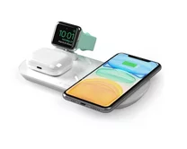 Зарядная станция Deppa для iPhone, Watch series, Airpods, 17,5W белая