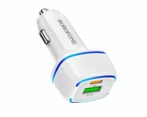 АЗУ-1USB + 1USB-C Borofone BZ14A, белый