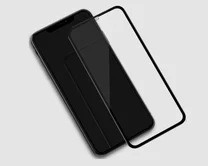 Защ. стекло iPhone X/XS/11 Pro Silicone Edge черное