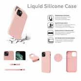 Чехол iPhone 13 Pro Liquid Silicone FULL (темно-зеленый)