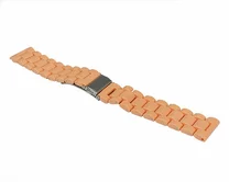 Ремешок Samsung/Huawei/Amazfit GTR 22mm 3-bead пластик персиковый