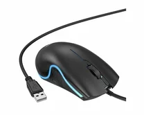 Проводная мышь USB Hoco GM19 (черный)