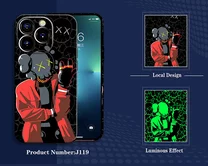 Чехол iPhone 14 Pro Max LUXO Kaws (J119)